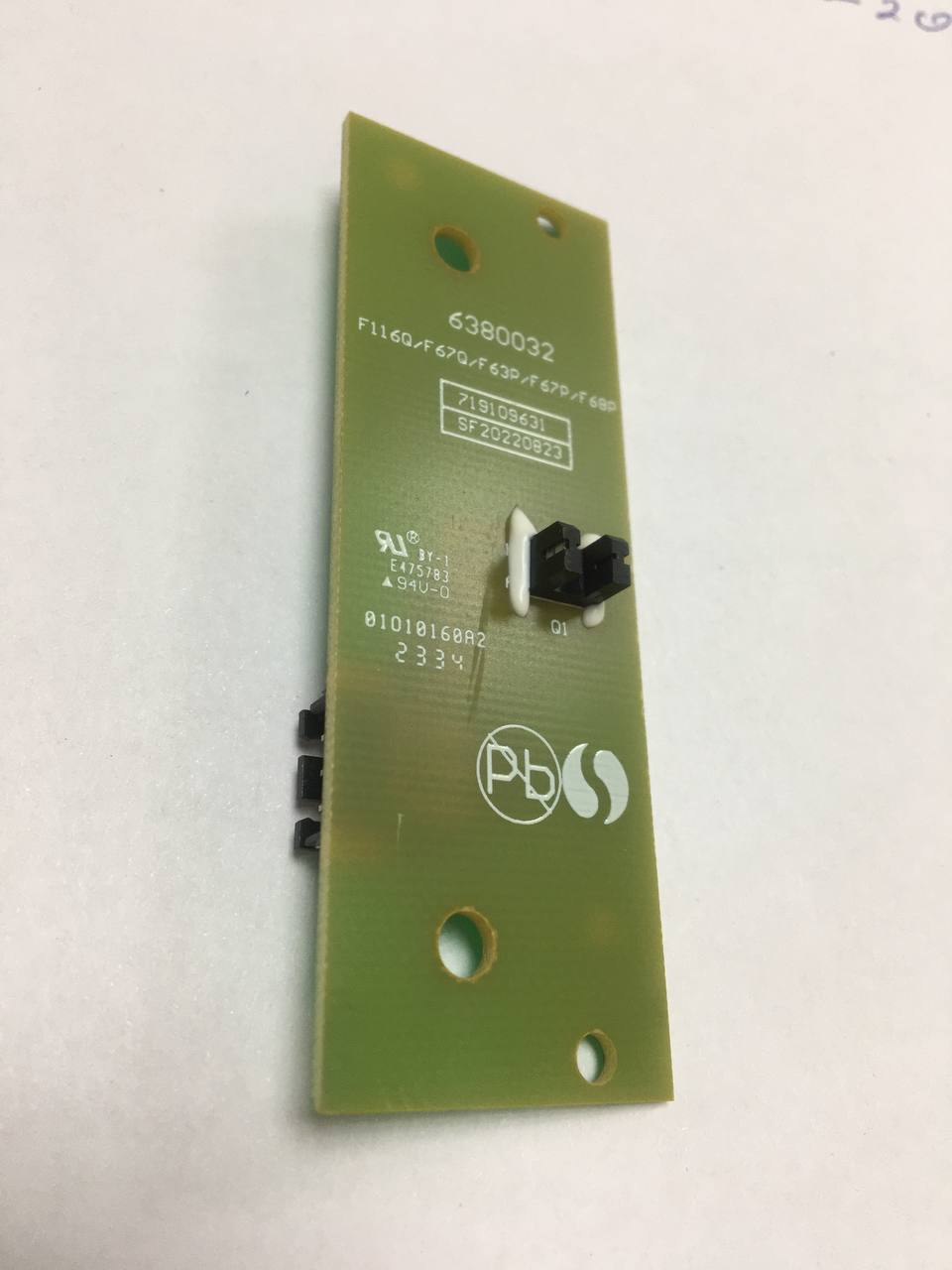 Плата расположения вала F67 / F63 / F68 / F116 арт. 6380032